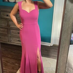 Dress the Population Sleeveless Pink Maxi Dress